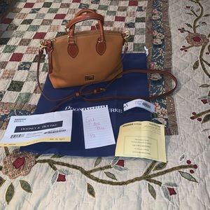 Dooney & Bourke Dillion satchel in peanut brittle
